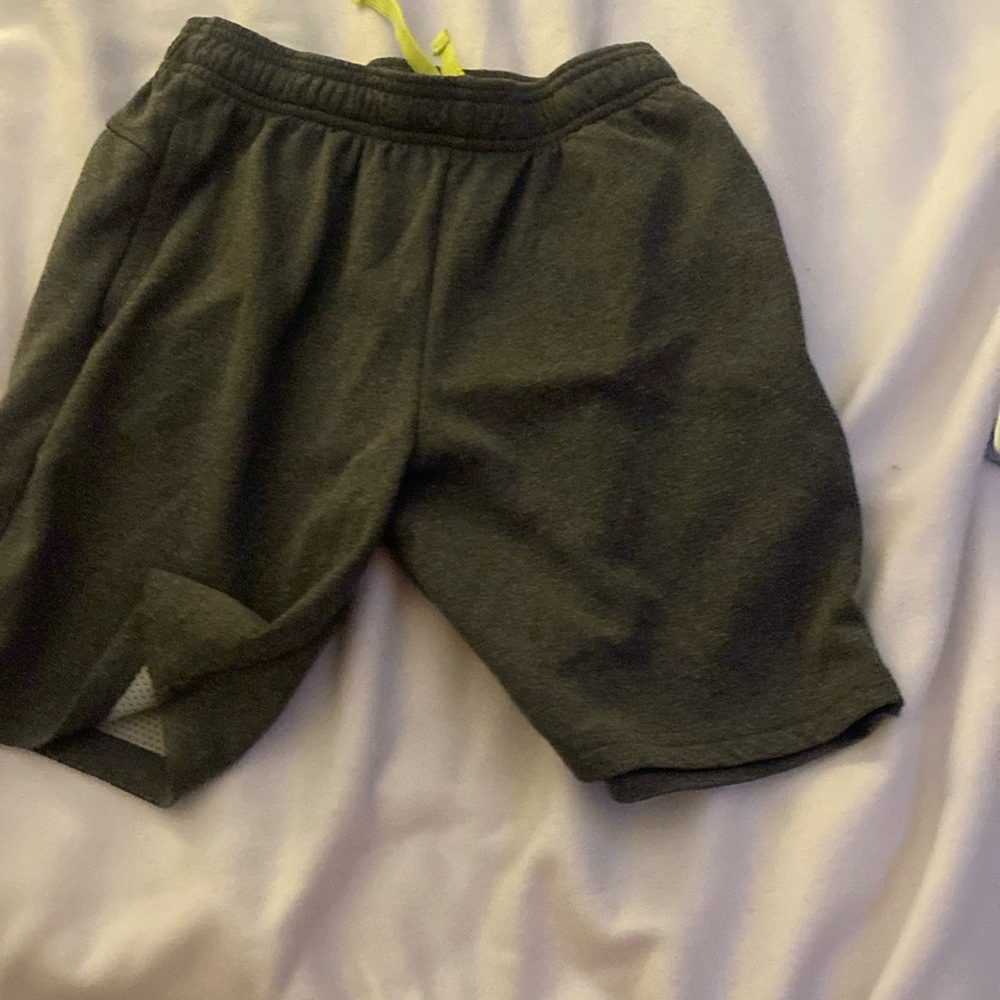 Gray athletic shorts very stretchy